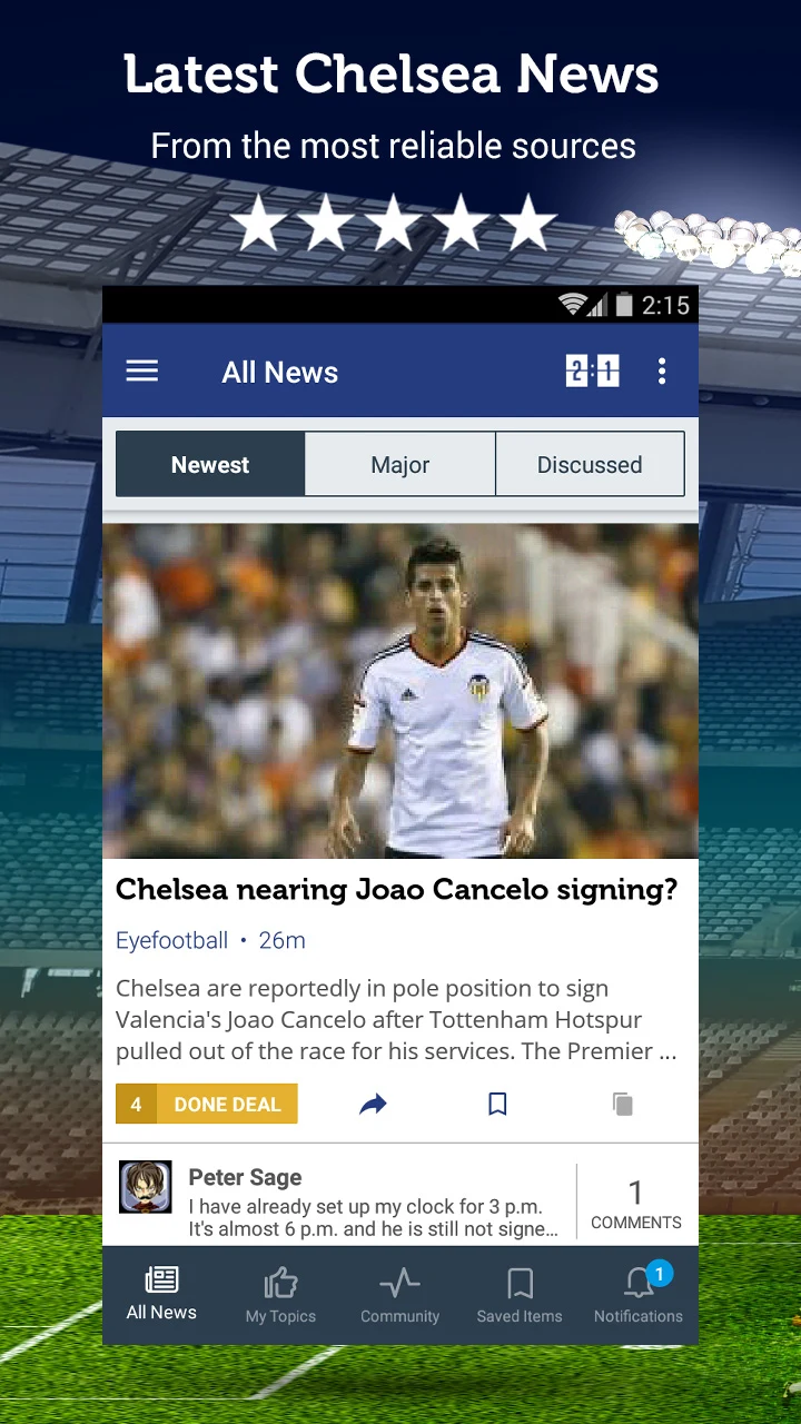 Chelsea Football News & Scores screenshot