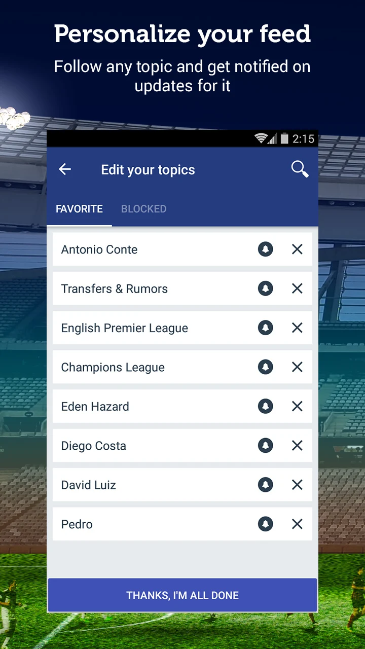 Chelsea Football News & Scores screenshot