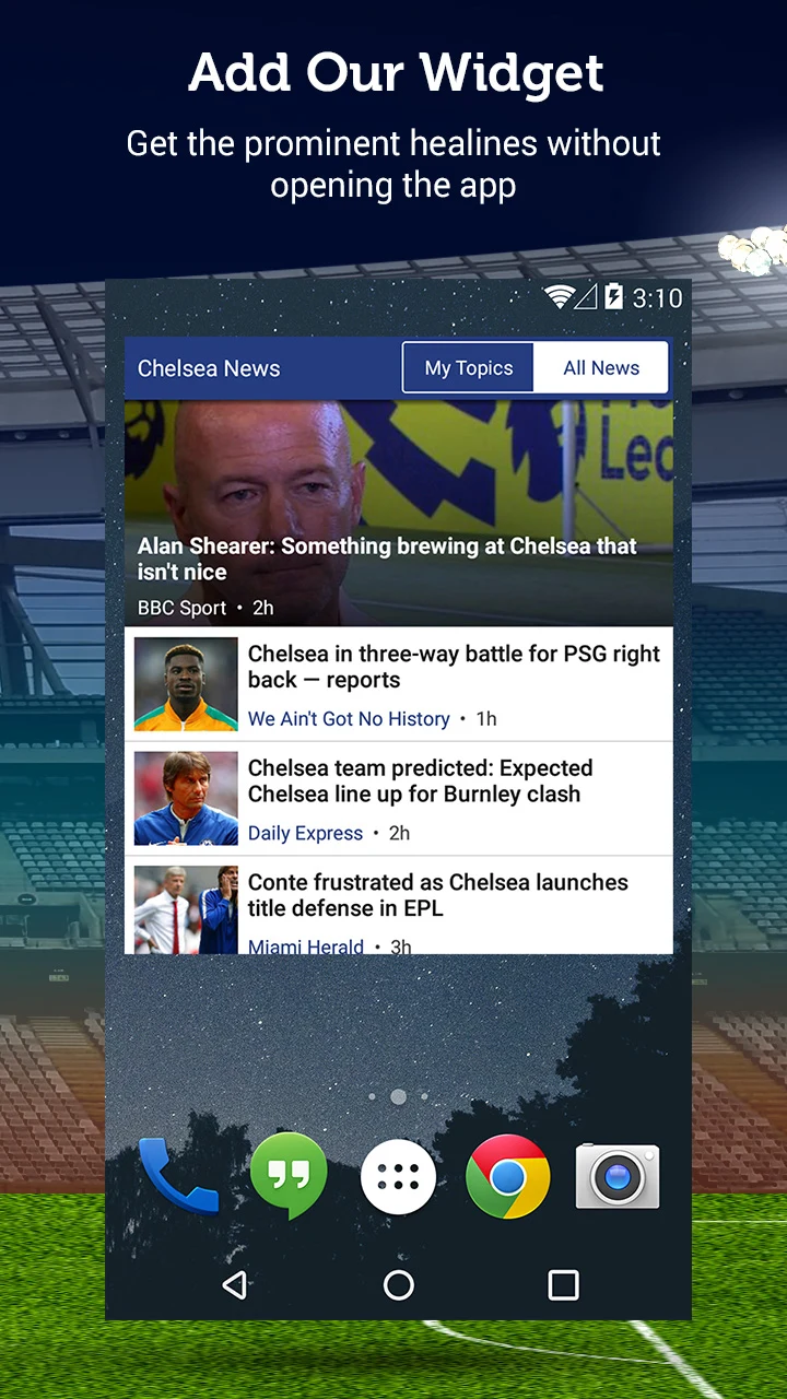 Chelsea Football News & Scores screenshot